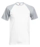 Футболка мужская Fruit of the Loom Valueweight baseball XXL Белый с серебристым (0610260WF2XL) - изображение 1