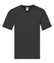 Футболка Fruit of the Loom Original v neck T 3XL 36 Чорний (0614260363XL) - зображення 1