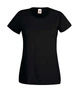 Футболка Fruit of the loom Valueweight Lady-Fit S Чорний (61-372-0) - зображення 1