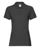 Футболка поло женская Fruit of the Loom Premium polo lady-fit XL Черный (063030036XL) - изображение 1