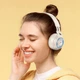 Беспроводные детские наушники HOCO W50 с RGB подсветкой |BT5.3, AUX/TF, 12h| Milky white - изображение 3
