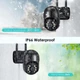 Вулична IP камера відеоспостереження поворотна з віддаленим доступом UKC CAMERA А8 WIFI Чорна - изображение 3