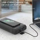 Powerbank повербанк УМБ Choetech B661-EUBK6 69600mAh PD3.0 65W USB-Cх2 Car 12V 15A DC 5-24V 2A USB 18W QI10W LED + БЖ Black - зображення 8