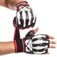 Перчатки для змішаних єдиноборств MMA PU ZELART Basic (р-р SL, білий-чорний-червоний) - зображення 1