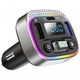 Автомобильный FM-трансмиттер ресивер Aspiring Wave 8 PD 48W LED Bluetooth DSP QC3.0 USB-C Вольметр Silver-Black (WA.6002) - изображение 2