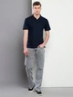 Поло длинное мужское Calvin Klein 833415780 XL Синее (1159806090) - изображение 4