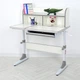Детская парта Bambi Бело Серая M 4804-11 с надстройкой и полочкой 101х61х75-110 см. - изображение 1