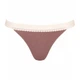 Набор трусиков бикини женских хлопковых Sloggi GO Ribbed Tanga C2P 10213180 XS 2 шт Коричневый/Бежевый (7613139204930) - изображение 5