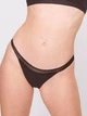 Набор трусиков бикини женских хлопковых Sloggi GO Ribbed Tanga C2P 10213180 L 2 шт Черных (7613141016248) - изображение 2