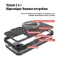 Чехол для iPhone 15 Pro Max Fruct Back Stand Case with Magsafe Матовый Black - изображение 3