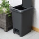 Ведро для мусора MVM с крышкой и педалью BIN-01 30л Антрацит (BIN-01 30L ANTHRACITE) - изображение 4