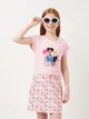 Подростковое летнее платье для девочки Disney Barbie EX1087 134-140 см Розовое (3609086877369) - изображение 1