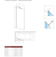 Стеклянная шторка для ванны RADAWAY Modo New White PNJ 90 см стекло прозрачное 10006090-04-01 - изображение 2