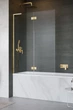 Стеклянная шторка для ванны RADAWAY Essenza 8 SL Gold PND II 120 левая 10500120-09-01L - изображение 1