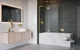 Стеклянная шторка для ванны RADAWAY Essenza 8 SL Gold PND II 120 левая 10500120-09-01L - изображение 4