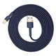 Кабель Baseus USB - Lightning 2метри 1.5А Cafule Blue/Gold (CALKLF-CV3) - зображення 1