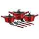 Набор посуды из 10 предметов Berlinger Haus Metallic Line Burgundy Edition (BH-6150) - изображение 1