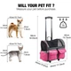 Рюкзак-тележка для домашних животных SENFUL 3-In-1 Pet Trolley Grey - изображение 8