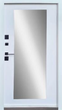 Входные двери Qdoors Ультра Мирроу с зеркалом 950*2050мм Мрамор темный/Белая эмаль + зеркало - изображение 4