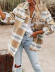 Жіноча фланельна куртка-сорочка Malajisi Flannel Plaid Jacket Color: Khaki S - изображение 4