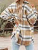 Жіноча фланельна куртка-сорочка Malajisi Flannel Plaid Jacket Color: Khaki S - изображение 5