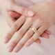 Обручальное кольцо DIAMOND of LOVE &nbsp;"Рушник: Роза" в розовом золоте, 17,5р - изображение 2