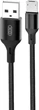 Кабель XO microUSB NB143 Braided 2.4A 1 м Black (NB143-M1-BK) - изображение 1