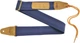 Гитарный ремень с ячейками для медиаторов и термотиснением Renesans GR-4 Dark Blue - изображение 1