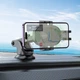 Тримач для телефону автотримач BOROFONE BH93 Grand one-button car holder center console Black (6941991103698) - зображення 7