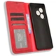 Чехол-книжка Deexe Retro Style для Realme GT Neo 6 SE / GT 6T - Red - изображение 4