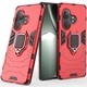 Чехол с подставкой Deexe Hybrid Case для Realme GT Neo 6 SE / GT 6T - Red - изображение 1