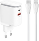 Ładowarka sieciowa Ldnio USB-C + kabel USB-C -Lightning (A2423C Type C - lig) - obraz 1