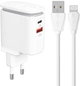 Ładowarka sieciowa Ldnio USB-C + kabel Lightning (A2423C Lightning) - obraz 1