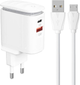 Ładowarka sieciowa Ldnio USB-C + kabel MicroUSB (A2423C Micro) - obraz 1