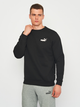 Bluza bez kaptura polarowa męska Puma Ess Small Logo Crew Fl 58668201 2XL Czarna (4063697320475) - obraz 1