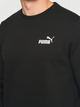 Світшот на флісі чоловічий Puma Ess Small Logo Crew Fl 58668201 2XL Чорний (4063697320475) - зображення 4