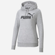 Худі жіноче Puma Ess Logo Hoodie Tr 58679104 XL Сіре (4063697203259) - зображення 4