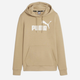 Худі жіноче Puma Ess Logo Hoodie Tr (S) 58679783 M Бежеве (4099685876402) - зображення 1