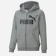 Підліткова толстовка з капюшоном для хлопчика Puma Ess Big Logo Fz Hoodie Tr B 586968-03 152 см Сіра (4063697293670) - зображення 1