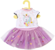 Koszulka z jednorożcem i spódniczka Zapf Creation Baby Born Dolly Moda Shirt + Tutu Unicorn dla lalki 36 cm (4001167870563) - obraz 1