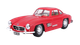 Машинка Bburago 1954 Mercedes-Benz 300 SL 1:24 Red - изображение 2