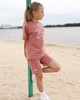 Комплект для дівчинки (футболка+шорти) Носи своє 110 Рожевий (p-14448-163369) - изображение 4