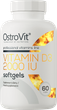 Харчова добавка OstroVit Vitamin D3 2000 IU 60 капсул (5903246221954) - зображення 1