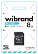 Карта памяти Wibrand microSDHC 8GB Class 10 UHS-I U1 + SD адаптер (WICDHC10/8GB-A) - изображение 2