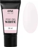 Полігель для нарощування нігтів One Pro Line Poly Gel White тюбик 30 мл (5902211580096) - зображення 1