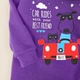 Боді з начосом та високою горловиною Best Friends зріст 92 см (18 - 24 місяці) Malena Фіолетовий з принтом - зображення 3