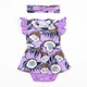 Боди-платье с коротким рукавом VioletNut рост 80 (9 - 12 месяцев) Malena Фиолетовый с принтом - изображение 1
