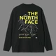 Лонгслив унисекс с рисунком гор желтая надпись The North Face размер M черного цвета - изображение 3