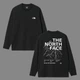 Лонгслив унисекс з малюнком гір The North Face розмір S чорного кольору - зображення 2