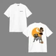 Футболка унисекс девушка с собакой Carhartt размер M белого цвета - изображение 2